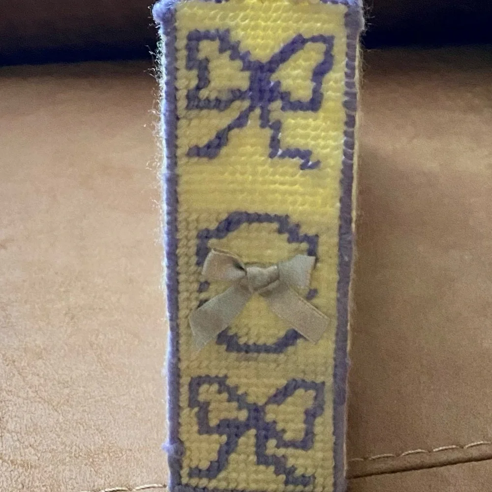 Elodie Needlepoint handmade shoulder bag - Picture 5 of 6